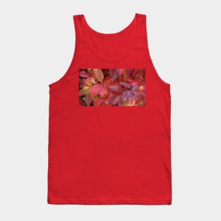 Red Autumn Leaves Tank Top